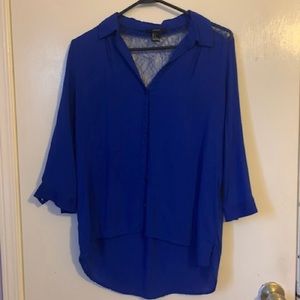 Royal Blue Forever 21 Blouse